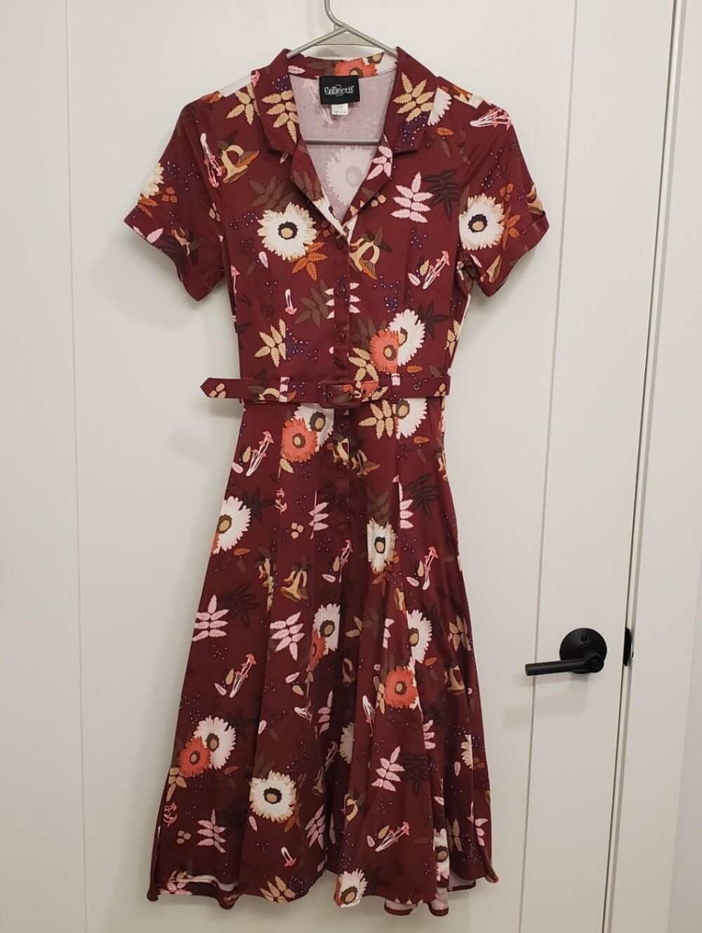 Collectif Caterina Dress in Autumn Print